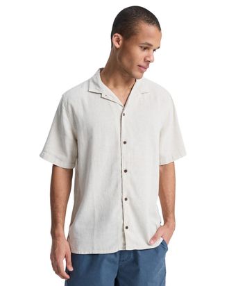 Quiksilver Funktionshemd QUIKSILVER Sunrise, Herren, Gr. XXL, US-Gr&ouml;ssen, bone, Obermaterial: 55% Walkfrottier, 45% Hanf;, Hemden Funktionshemd