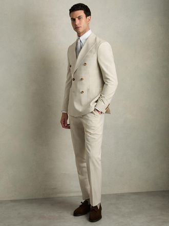 Reiss Contrast S Blue Regular-fit Cotton Pin-collar Shirt, Xxx