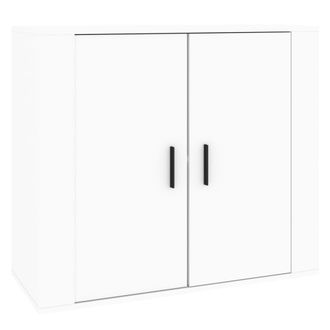 vidaXL Aparador De Madera Contrachapada Blanco 80x33x70 Cm Vidaxl