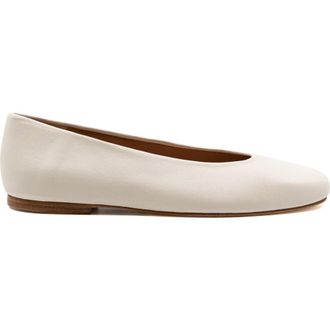 Andrea Gomez Dalia Leather Ballerina Flat in Off White at Nordstrom, Size 38.5