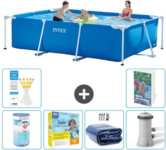 Intex Piscina Con Estructura Rectangular - 300x200x75 Cm - 7-piezas S50