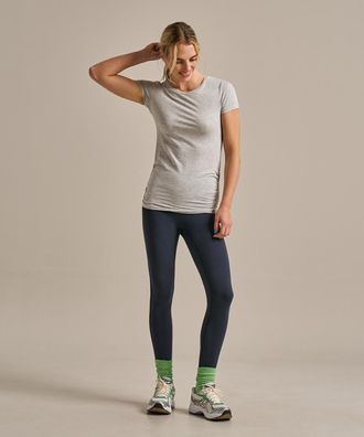 BAM Womens Gathered Hem Air Bamboo T-Shirt - 8