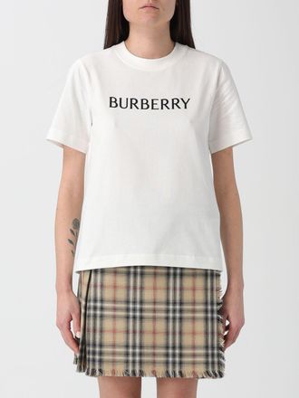 Burberry T-shirts in cotone con logo Burberry