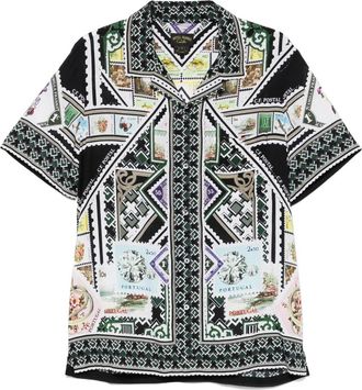 Camilla Camicia con collo ampio - Bianco