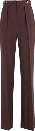 Elisabetta Franchi Straight-Leg Tailored Pants With Front Pleats