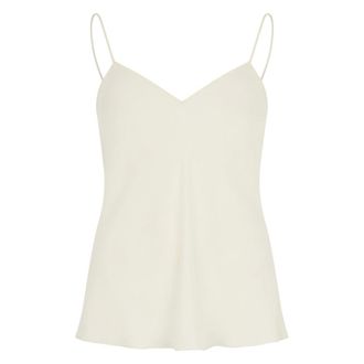 Philosophy di Lorenzo Serafini Tops, Dames, Wit, L, Polyester, Wide Neckline Cami Top