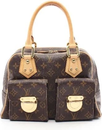 Louis Vuitton Pre-owned Handbags, female, Brown, Size: ONE SIZE Pre-owned Canvas handbags