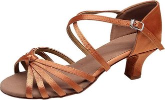 Generic Dance Shoes Womens Glitter, Leather Shoes Womens Summer, Low Heel Belt Buckle Sandals Flat Casual Shoes Shoes Latin Womens Shoes Dance High Heels Shoe