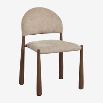 Sklum Pack De 2 Sillas De Comedor Tapizadas Y En Hierro Nagore Sklum