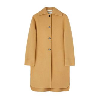 Jil Sander Dames, Mantels, Beige, Maat: S