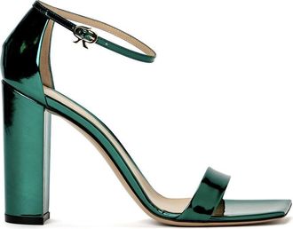 Gianvito Rossi 95mm patent leather sandals - women - Calf Leather/Patent Leather/Calf Leather - 36.5 - Green