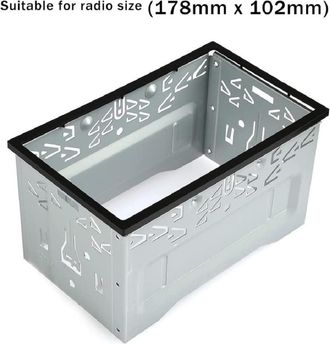 Trade Shop Trade Shop - Metal Universal 2 Din Gps Dvd Player Car Radio Mounting Frame