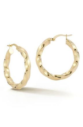 Glaze Jewelry Twisted Hoop Earrings in Gold at Nordstrom Rack