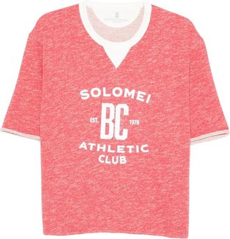 Brunello Cucinelli graphic-print T-shirt - Rood