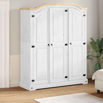 vidaXL Armario Corona Madera Maciza De Pino 151,5x52x186 Cm Vidaxl