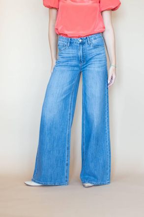 Flying Monkey Infinite Motion Extra Wide Leg Jeans In Blue