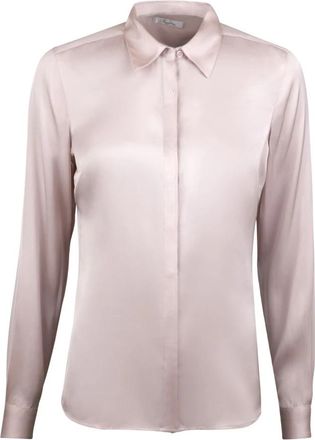 Stenstr&ouml;ms Susan Lichtroze Zijden Blouse - Dames - Overhemden - Roze - XL - Spandex - Overhemden