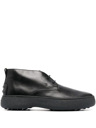 Tod's W.G. leren desert boots - Zwart