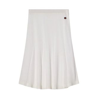 Busnel Falda midi de punto Della - Skirts - Mujer - Beige - XL