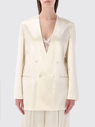 Alberta Ferretti Blazer a doppiopetto in raso Alberta Ferretti