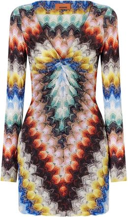 Missoni Metallic-H&auml;kel-Minikleid