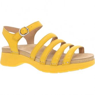 Dansko Womens Roxie Strap Sandals In Yellow