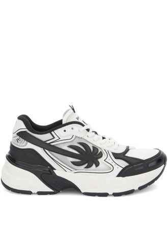 Palm Angels leather sneakers - men - Rubber/Polyester/Polyurethane/Rubber/Leather/Polyamide/Polyurethane - 41 - White