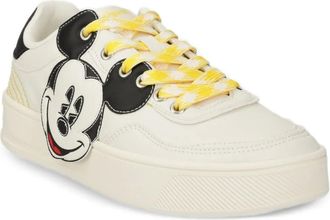 Desigual Mickey-Mouse sneakers met borduurwerk - Beige