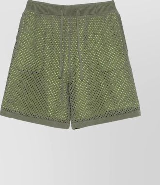 Kenzo mesh shorts with rear patch pocket