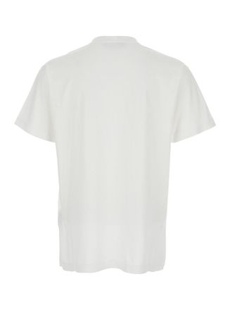 Stone Island Logo-Patch Crew Neck T-Shirt - White