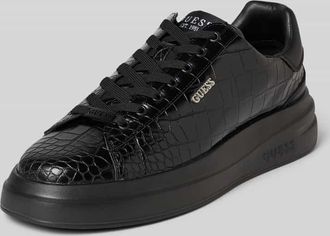 Guess Sneaker aus Leder-Mix Modell Elba in Black, Gr&ouml;&szlig;e 40