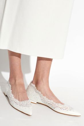 Gianvito Rossi Ballet Flats Evie 05, Womens, White