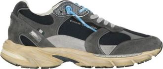 Crime London Fugitive 9094 - Heren - Sneakers - Grijs - 42 EU - Leer - Schoenen