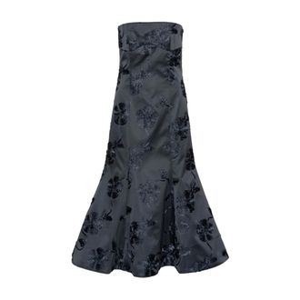 Rotate ROTATE Birger Christensen, Party Dresses, female, Blue, Size: XS 3D Floral Dress