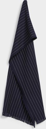Le 31 Mens Dotwork pinstriped scarf