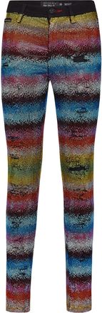 Philipp Plein High Waist Jegging Raindbow Crystal
