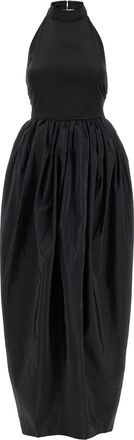 Rotate Draai aan de Birger Christensen Satin Taffeta Maxi-jurk