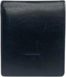 Saint Laurent Pre-owned Wallets, female, Black, Size: ONE SIZE Pre-owned Leather Wallet