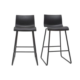 Miliboo Miliboo - Taburetes De Bar Modernos Negros 65 Cm (lote De 2) Ona