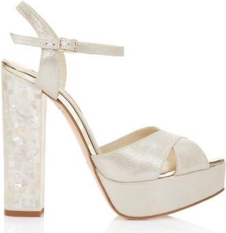 Freya Rose Bonnie - Pearl Heel Sandal in Ivory at Nordstrom, Size 37.5