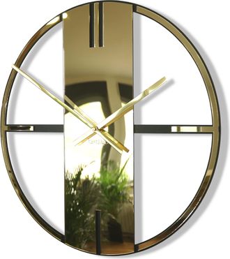 OEM Reloj De Pared &Uacute;nico De Metal Dorado De 50 Cm