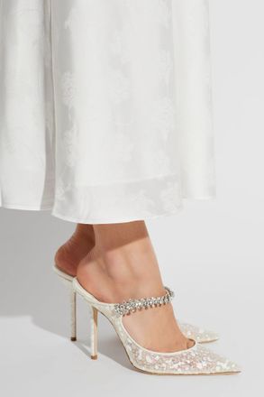 Jimmy Choo London Bing 100 Heeled Mules, Womens, White