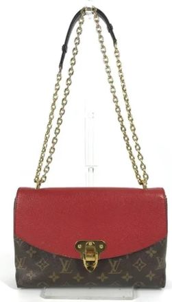 Louis Vuitton Tweedehands Canvas Louis Vuitton tassen - Dames - Vintage Schoudertas - Rood - ONE Size - Vintage