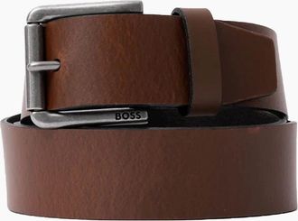 HUGO BOSS Mens Boss Black JORRIS BELT DARK BROWN - Size: UK 38