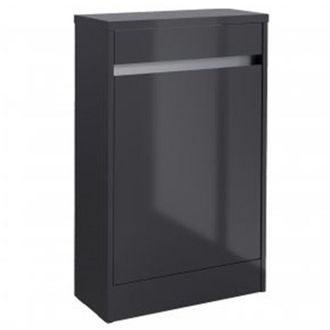 Urban Bathroom Back To Wall Toilet Wc Unit 494mm Wide - Storm Grey Gloss - (urban)