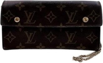 Louis Vuitton Pre-owned Accordion Portemonnee - Dames - Vintage Accessoires - Bruin - ONE Size - Vintage