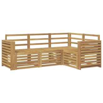 vidaXL Juegos De Sof&aacute;s 4 Pcs Blanco 191 X 132,5 X 73 Cm Vidaxl