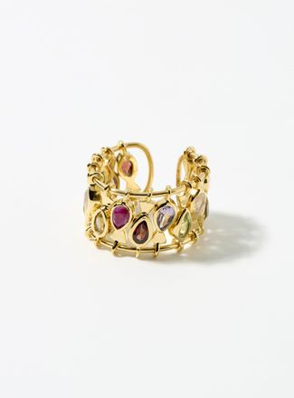 Leticia Ponti Womens Mady open ring