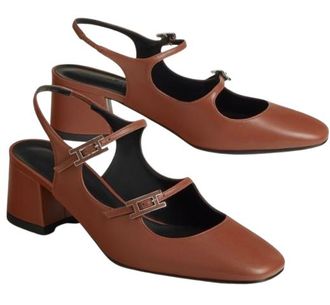 Herm&egrave;s Tan Jackie Sandals Size 37.5