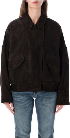 S.W.O.R.D 6.6.44 Bomber Suede - Jackets - Mujer - Marr&oacute;n - S